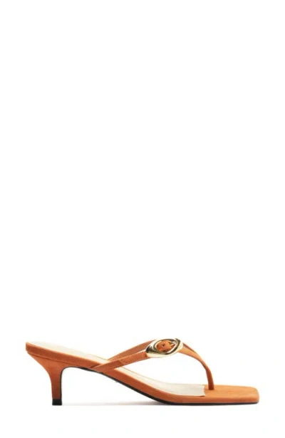 Schutz Miriam Slide Sandal In Orange