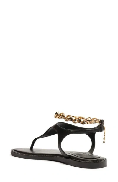 Schutz Lys Ankle Strap Slide Sandal In Black