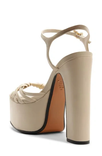 Schutz Tara Platform Sandal In White
