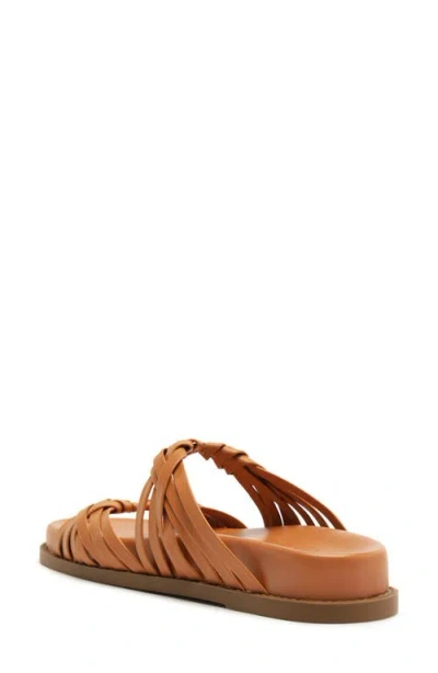Schutz Tara Sporty Braided Sandal In Brown