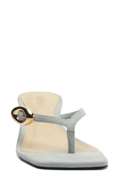 Schutz Miriam Slide Sandal In Gray