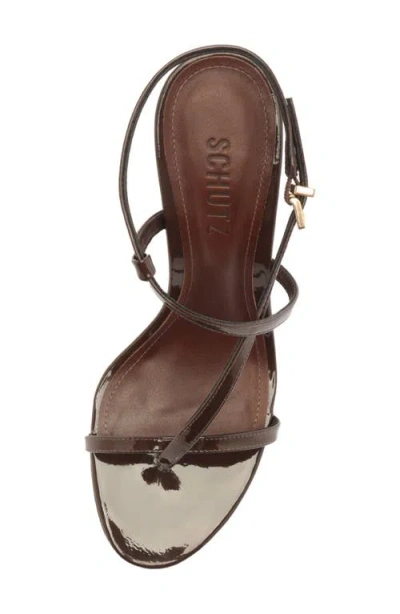 Schutz Azure Slingback Sandal In Brown