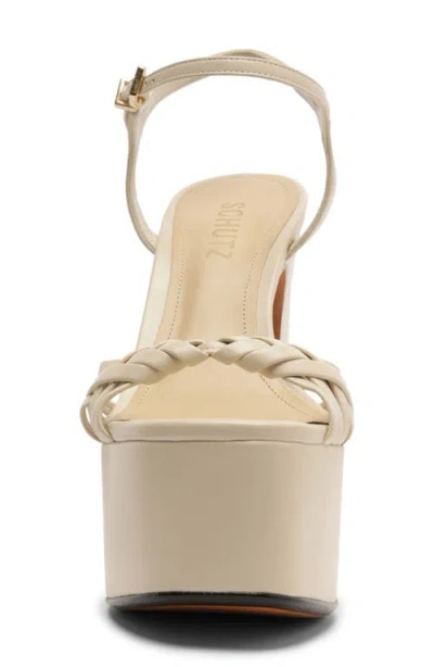Schutz Tara Platform Sandal In White