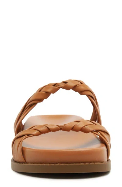 Schutz Tara Sporty Braided Sandal In Brown