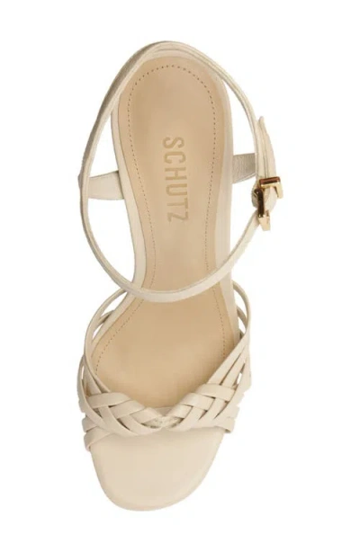 Schutz Tara Platform Sandal In White