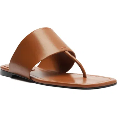 Schutz Martha Slide Sandal In Brown