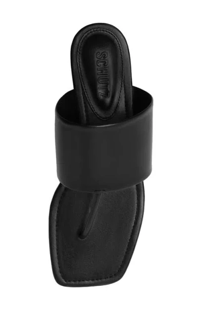 Schutz Martha Slide Sandal In Black