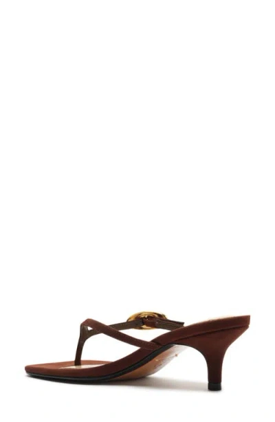 Schutz Miriam Slide Sandal In Brown
