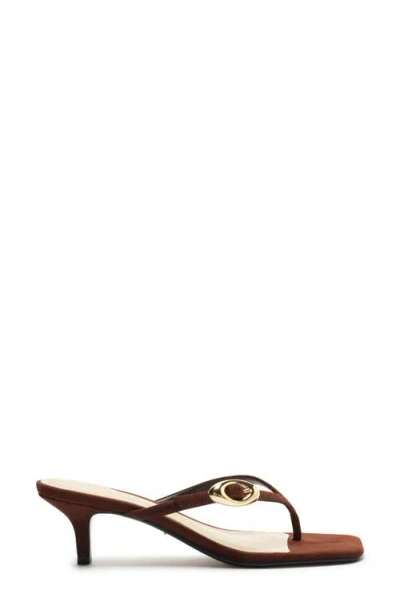 Schutz Miriam Slide Sandal In Brown