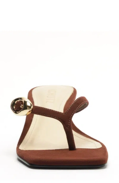 Schutz Miriam Slide Sandal In Brown