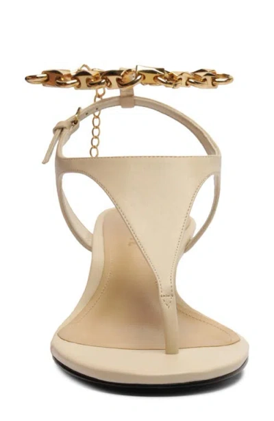 Schutz Lys Ankle Strap Wedge Sandal In White