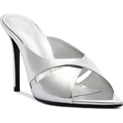 Schutz Maxine Mule In Silver