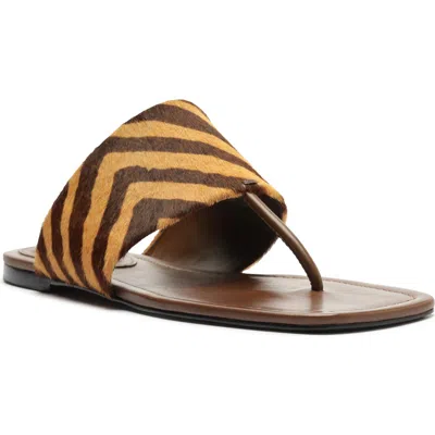 Schutz Martha Slide Sandal In Animal Print