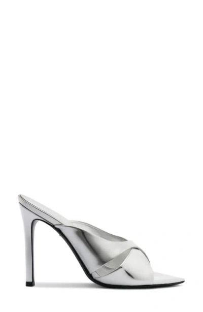 Schutz Maxine Mule In Silver