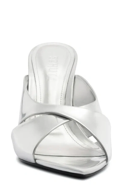 Schutz Maxine Mule In Silver