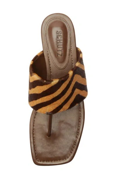 Schutz Martha Slide Sandal In Animal Print