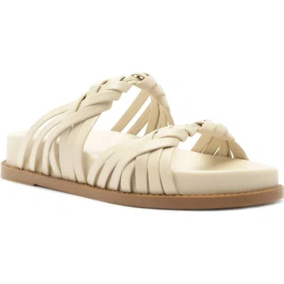 Schutz Tara Sporty Braided Sandal In Neutral