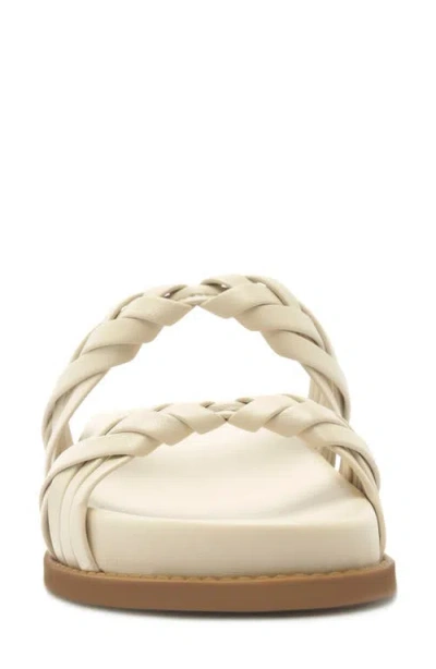 Schutz Tara Sporty Braided Sandal In Neutral