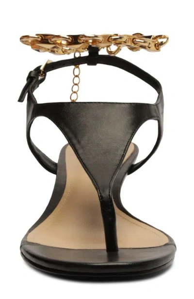 Schutz Lys Ankle Strap Wedge Sandal In Black