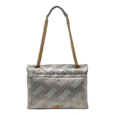 Kurt Geiger Large Kensington Soft Shoulder Bag In Gray