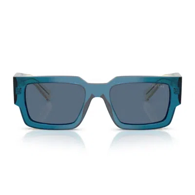 Prada Symbole Square-frame Sunglasses In Blue