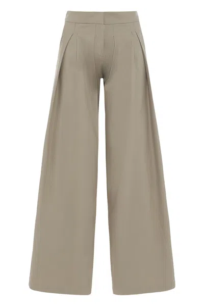 Le Kasha Wide High Waist Pants In Gray