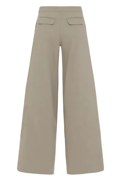 Le Kasha Wide High Waist Pants In Gray