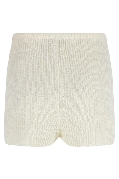 Le Kasha Knitted Shorts In White