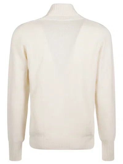Drumohr Turtleneck Thin Wool Long Sleeves Sweather In Multi