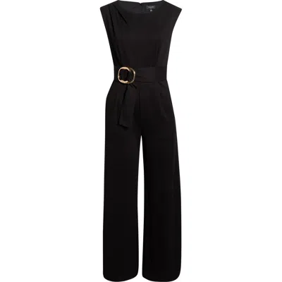 Tahari Asl Buckle Detail Jumpsuit In Multi