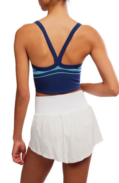 Free People Fp Movement All Clear Stripe Camisole In Blue
