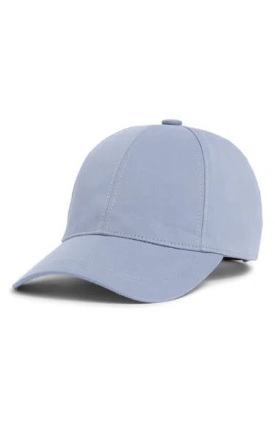 Vince Lux Adjustable 6-panel Cotton Gabardine Baseball Cap In Blue