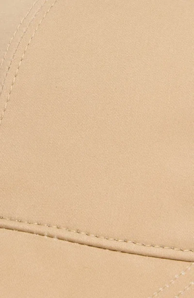 Vince Lux Adjustable 6-panel Cotton Gabardine Baseball Cap In Brown