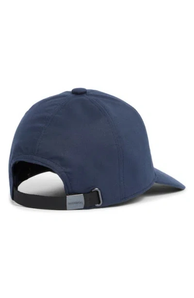 Vince Lux Adjustable 6-panel Cotton Gabardine Baseball Cap In Blue