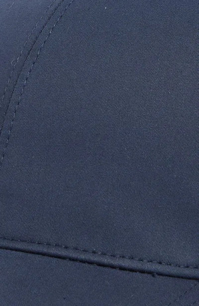 Vince Lux Adjustable 6-panel Cotton Gabardine Baseball Cap In Blue