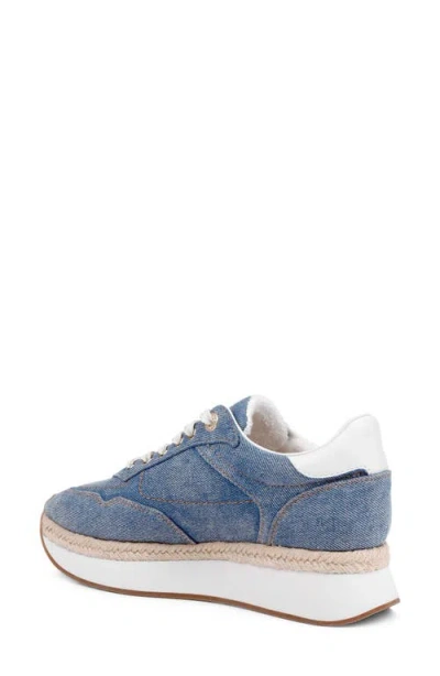L'agence Ivone Platform Sneaker In Blue