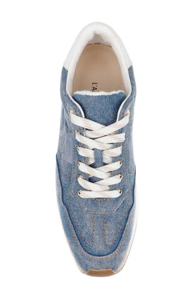 L'agence Ivone Platform Sneaker In Blue