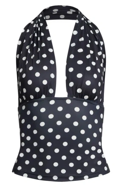 Lioness Safari Halter Top In Black