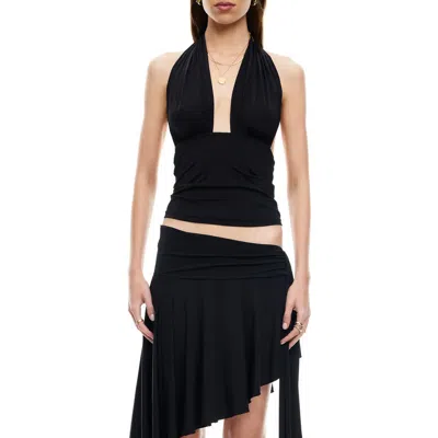 Lioness Safari Halter Top In Black