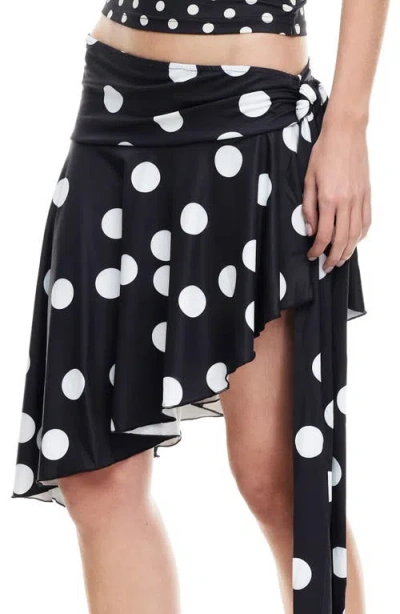 Lioness Safari Asymmetric Midi Skirt In Multi