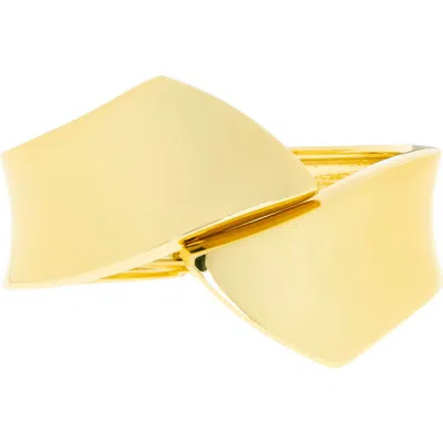 Marlyn Schiff Alexandra Overlap Cuff Bracelet In Gold