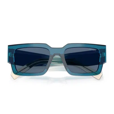Prada Symbole Square-frame Sunglasses In Blue
