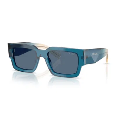 Prada Symbole Square-frame Sunglasses In Blue