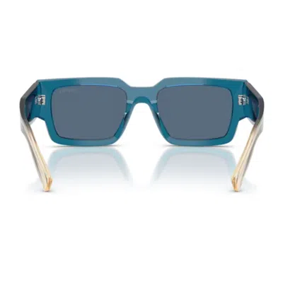 Prada Symbole Square-frame Sunglasses In Blue