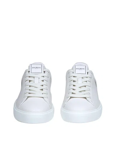 Balmain B Court Calfskin Sneaker In White