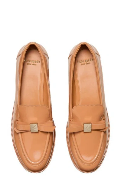 Kate Spade New York Deco Bow Loafer In Brown