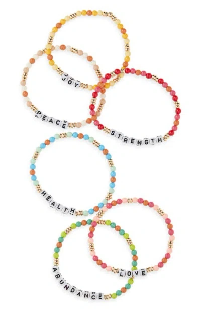 Roxanne Assoulin Wish You Set Of 8 Bracelets In Multi