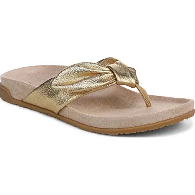 Vionic Eva Toe Post Sandal In Gray