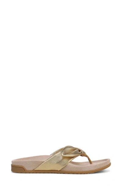 Vionic Eva Toe Post Sandal In Gray