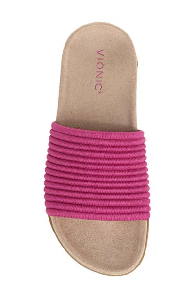 Vionic Evie Slide Sandal In Pink
